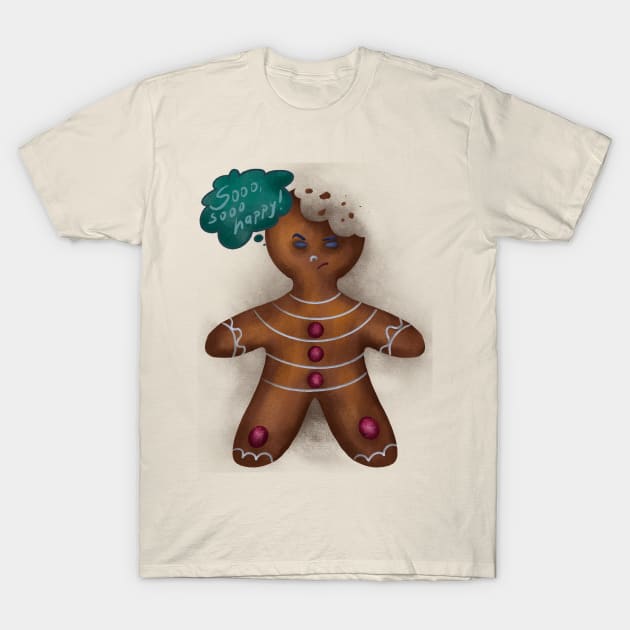 Angry gingerbread man T-Shirt by K.i.D.